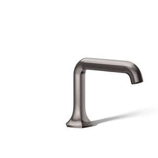 Occasion Widespread Bathroom Sink Faucet Spout with Straight Design and Drain Assembly in Vibrant Titanium