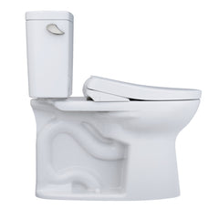 Washlet+ 1.6 GPF Elongated Floor Mounted Two-Piece Toilet (Seat Included) with Auto Flush in Cotton | product photo