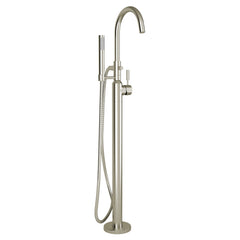 Cadet 1 Handle Freestanding Tub Filler with Diverter in Satin Nickel | product photo