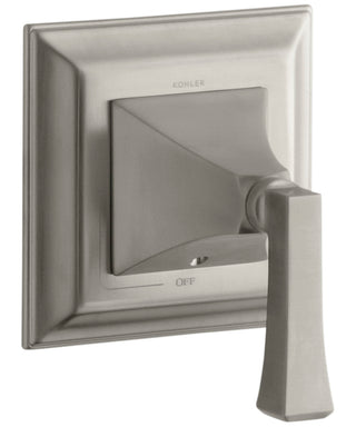 Memoirs Stately Valve Trim with Deco Lever Handle for Volume Control Valve in Vibrant Brushed Nickel