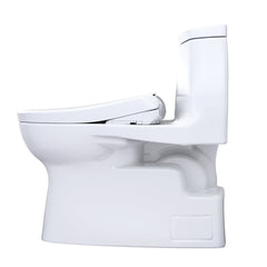WASHLET 1.28 GPF Auto Flush Elongated Floor Mounted One-Piece Toilet (Seat Included) in Cotton | product photo