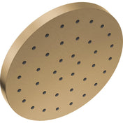 Rain Fixed Shower Head with H2Okinetic Technology, 2.5 GPM in Champagne Bronze