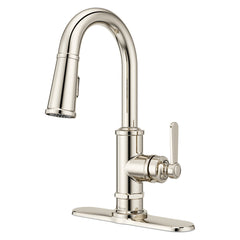 Pull Down Bar Faucet in Polished Nickel | product photo