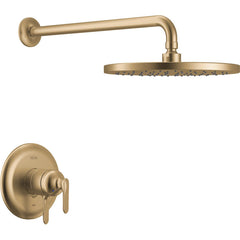 Bonacci 17 Series Dual-Function Rain Shower Faucet Set, Champagne Bronze Rainfall Shower Head and Handle Set, Valve Trim Kit, Lumicoat Champagne Bronze (Valve Not Included) | product photo