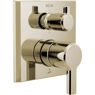 Pivotal 6.75” H x 7.12” W Faucet Trim in Lumicoat Polished Nickel
