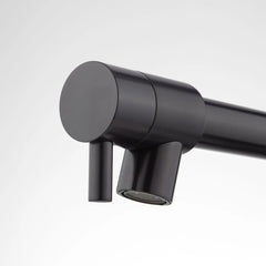 Levi Pull Down Single Handle Kitchen Faucet with Accessories in Black | detail photo