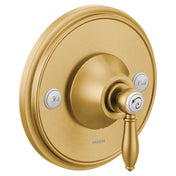 Weymouth Posi-Temp Faucet Trim with Lever Handle in Brushed Gold