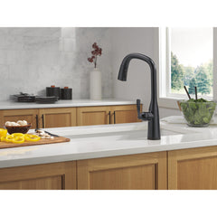 Touch2O Kitchen Faucet with Touchless Technology in Matte Black | product photo