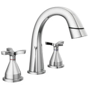 Stryke 3-Hole Widespread Pull Out Sprayer Bathroom Faucet, 2-Handle Bathroom Sink Faucet in Lumicoat Chrome