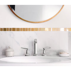 Metropol Classic Widespread Bathroom Faucet with Drain Assembly in Brushed Nickel | product photo