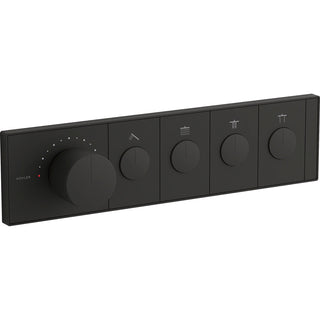 Anthem Four-Outlet Thermostatic Valve Control Panel With Recessed Push-Buttons