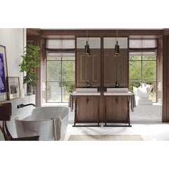 Stryke Double Handle Wall Mounted Tub Spout Trim in Matte Black | product photo