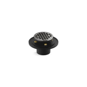 Clearflo Round Brass Tile-In Shower Drain in Vibrant Titanium