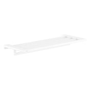 AddStoris Towel Rack with Towel Holder in Matte White