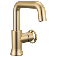 Single Handle Bathroom Faucet in Champagne Bronze | product photo