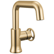 Single Handle Bathroom Faucet in Champagne Bronze