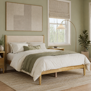 Grevane Scalpay Solid Wood Boucle Bed