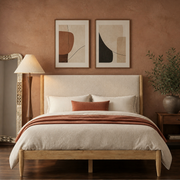 Grevane Scalpay Solid Wood Boucle Bed