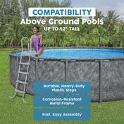 Bestway Flowclear 52-Inch Heavy-Duty A-Frame Pool Ladder - view 6