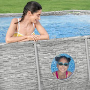 Bestway Power Steel Swim Vista Above Ground Pool Set with Filter Pump, Ladder & Cover
