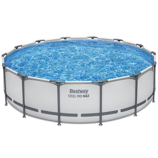 Steel Pro MAX 14 ft x 42 in Round Above Ground Swimming Pool Set