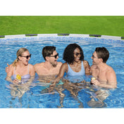 Bestway Steel Pro MAX Prismatic Stone 15 Foot Pool Set