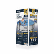 Bestway Steel Pro MAX 15 Foot Round Above Ground Pool with Pump & Cover