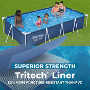 Bestway Steel Pro rectangular pool product specifications diagram
