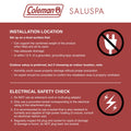 Setup and safety | Manufacturer graphic on installation location and electrical safety
