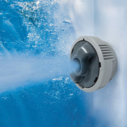Jet detail | AirJet nozzle spraying bubbles into the water through the ChemConnect cap