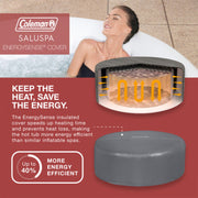 EnergySense cover | Manufacturer graphic on the insulated cover and energy savings
