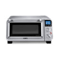 Hero | Stainless steel air fry oven front view with blue digital display and preset dials