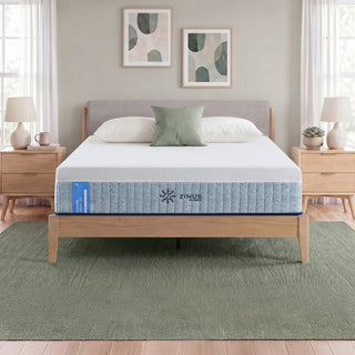 Hybrid Mattress, Twin, Cooling Gel Memory Foam, Pocketed Coils