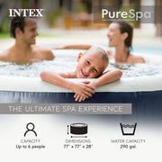 Lifestyle | Family in the navy spa; cover and water shown, people are not included