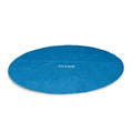 Solar cover | Blue circular solar cover with the brand name in the center
