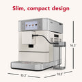 Specs | KitchenAid KF8 specifications graphic showing dimensions and features