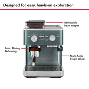 Detail | KitchenAid KES6551 bean hopper, water tank, and drip tray components