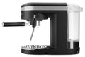 Side | KitchenAid KES6403BM espresso machine side view showing steam wand and water tank capacity markings