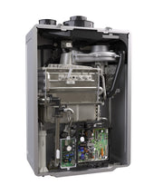 Interior angle | Open cabinet view from the opposite side showing internal piping and controls