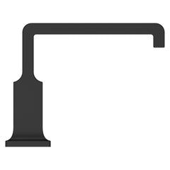 Verve Single Control Faucet without Handle in Matte Black | product photo