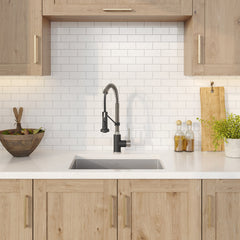 Standart PRO™ 23" L x 18" W Undermount Kitchen Sink with Faucet in Stainless Steel/Matte Black | product photo