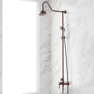 Alliston Pressure Balanced Shower System with Shower Head, Hand Shower, Rough In Included in Oil Rubbed Bronze