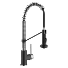 Bolden Touchless Sensor Commercial Style 2-Function Single Handle Pull-Down Kitchen Faucet in Spot-Free Stainless Steel/Matte Black | product photo