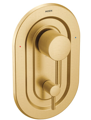 Align Posi-Temp with Built-in 3-Function Transfer Valve Trim Kit in Brushed Gold