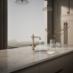 Artifacts Bar Faucet in Vibrant French Gold | product photo
