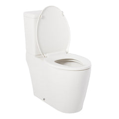 Grayvik 1.28 GPF Two Piece Elongated Toilet in White/Polished Chrome | product photo