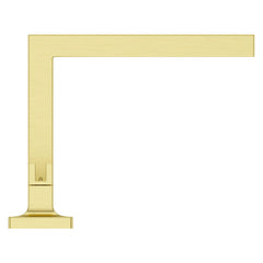 Verve 8 in - 15 in. Widespread Bathroom Faucet without Handles with Square Spout in Brushed Gold | product photo