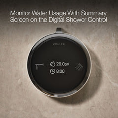 Kohler Anthem Duo Two-Outlet Bath/Shower Digital Control in Vibrant Titanium | product photo