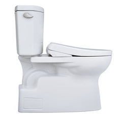 WASHLET 1.28 GPF Elongated Floor Mounted Two-Piece Toilet (S7 Bidet Seat Included) with Auto Flush in Cotton | product photo