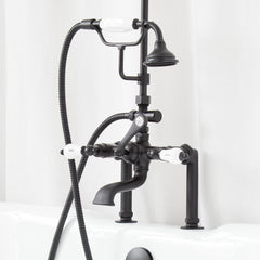 60" Tub & Shower Faucet in Matte Black | detail photo